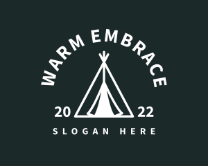 Outdoor Camping Tent  logo design