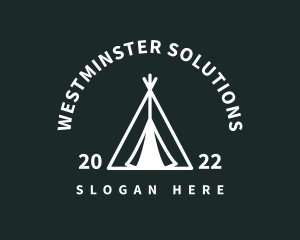 Outdoor Camping Tent  logo design