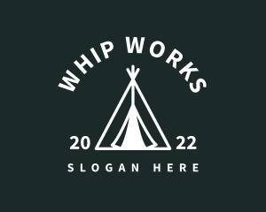 Outdoor Camping Tent  logo design