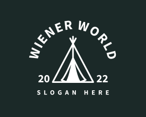 Outdoor Camping Tent  logo design