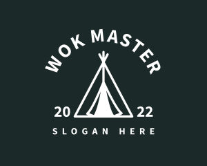 Outdoor Camping Tent  logo design