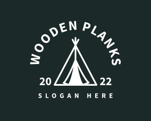 Outdoor Camping Tent  logo design