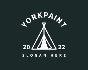 Outdoor Camping Tent  logo design