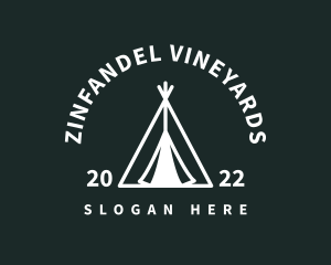 Outdoor Camping Tent  logo design