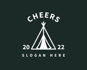 Outdoor Camping Tent  logo design