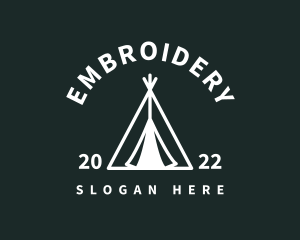 Outdoor Camping Tent  logo design