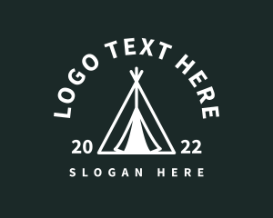 Camp - Outdoor Camping Tent logo design