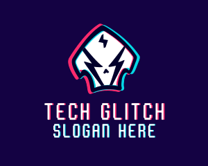 Glitch Gaming Mask logo design