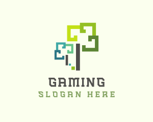 Programming - Pixelated Tree Tech logo design