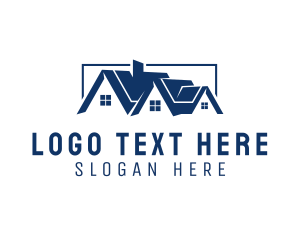 House Roofing Contractor logo design