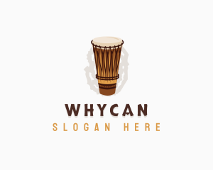 African Music Drum Percussion Logo