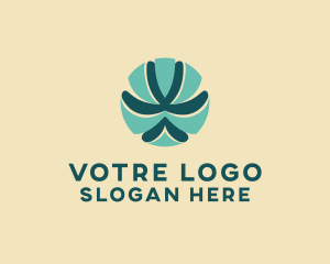 Modern Globe Leaf Logo