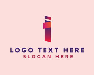 Advertising - Creative Agency Letter I logo design