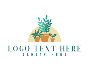 Pot - Landscaping Garden Plant logo design