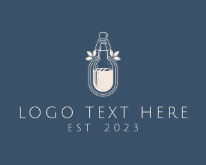 Teahouse - Kombucha Cork Bottle logo design