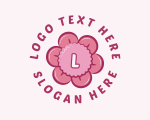 Girly - Pink Flower Boutique logo design