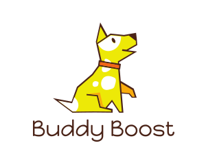 Friend - Cute Yellow Puupy logo design