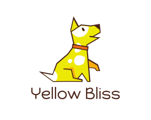 Yellow - Cute Yellow Puupy logo design