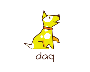 Veterinary - Cute Yellow Puupy logo design