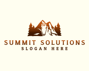 Colt Mountain Peak logo design