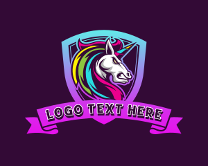 Mad - Unicorn Shield Gaming logo design