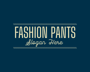 Pants - Tailor Stitch Fashion logo design