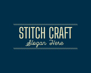 Stitch - Tailor Stitch Fashion logo design