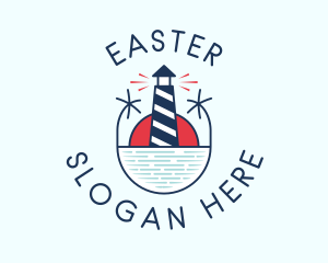 Navigation - Nautical Marine Lighthouse logo design