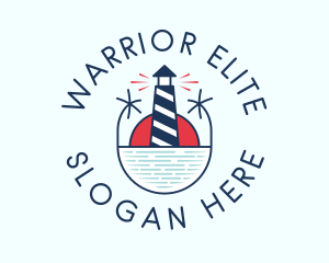 Beacon - Nautical Marine Lighthouse logo design