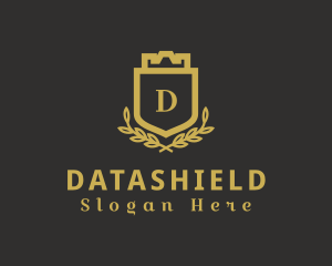 Royalty - Shield Wreath Enterprise logo design