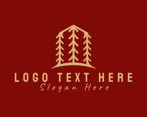 Tree - Pine Tree Campsite logo design