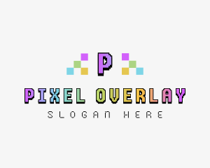 Pixel Neon Technology logo design