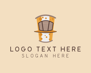 Gourmet - Cheese Food Stand logo design