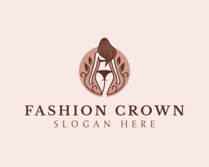 Lady Sexy Bikini Fashion logo design