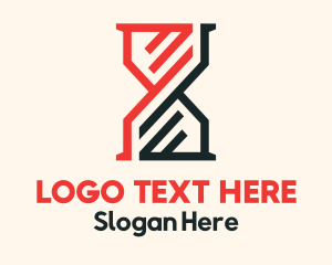 Hour - Modern Tech Hourglass logo design