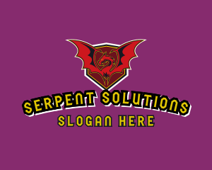 Serpent - Dragon Serpent Creature logo design