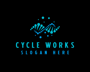 Cycle - Biotech Science DNA logo design