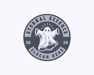 Creepy Spooky Ghost logo design