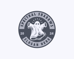 Creepy Spooky Ghost logo design