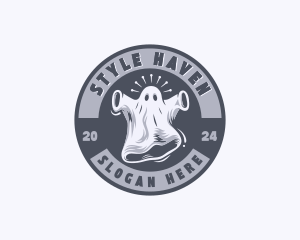 Spirit - Creepy Spooky Ghost logo design