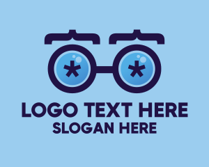 Geek - Eyeglasses Coding Developer logo design