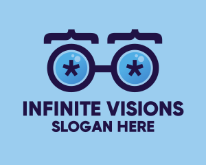 Visionary - Eyeglasses Coding Developer logo design