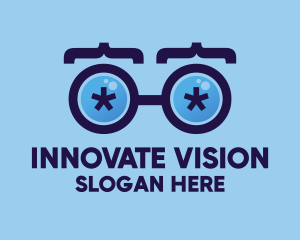 Visionary - Eyeglasses Coding Developer logo design