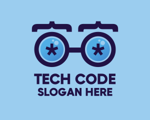 Code - Eyeglasses Coding Developer logo design