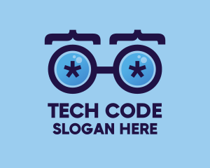 Eyeglasses Coding Developer logo design