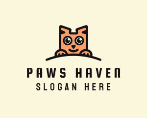 Feline Cute Cat  logo design