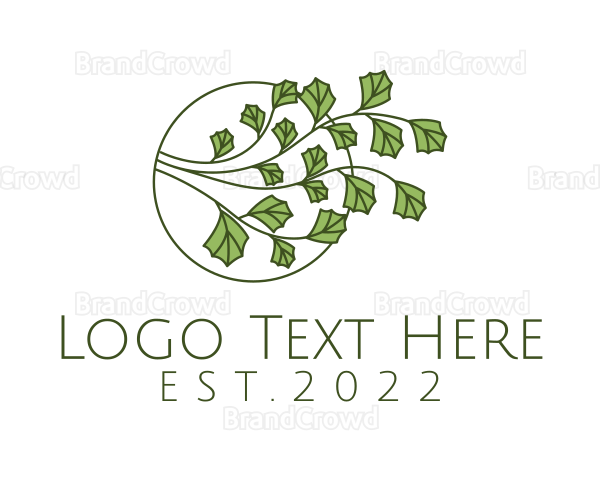 Leaf Gardening Plant Logo