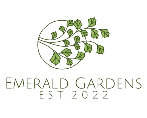 Leaf Gardening Plant  logo design