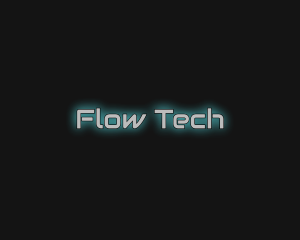 Futuristic Glowing Tech logo design