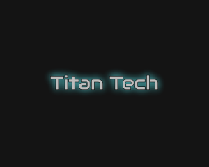 Futuristic Glowing Tech logo design